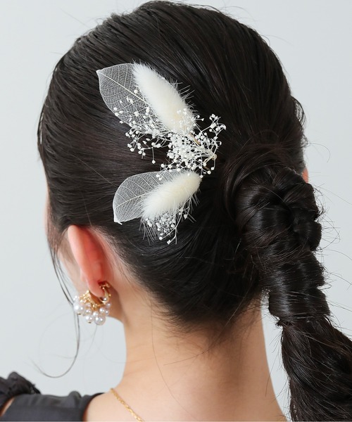 Kana ヘアピン ドライフラワー Uピンセット ヘアセット ヘアアレンジ