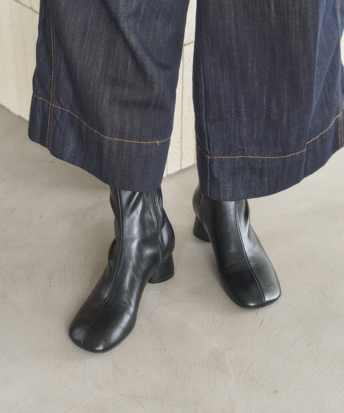 LE TALON（ル タロン） ブーツ 「追加」4.5cmオブリークショートブーツ