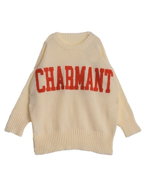 HUG.U（ハグユー） ニット セーター オーバーサイズロゴニット