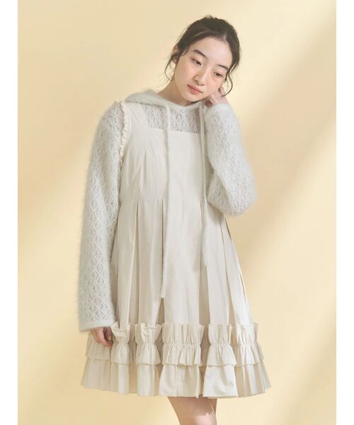 merry jenny（メリージェニー） ニット セーター rabbit lace knit