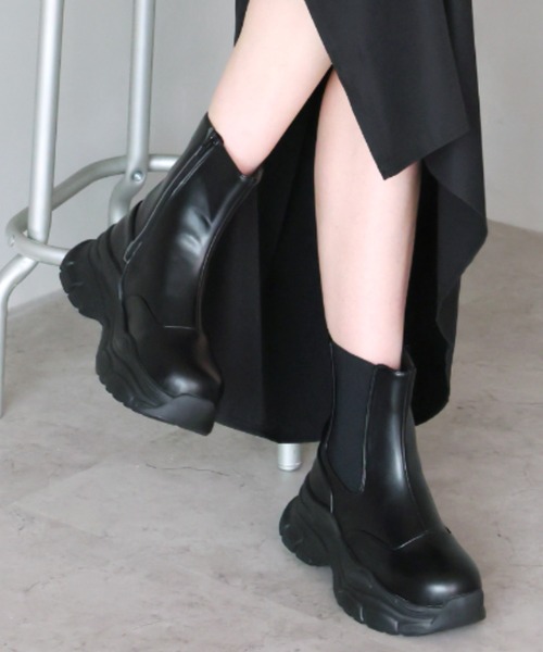 VIVIAN（ヴィヴィアン） ブーツ 厚底サイドゴアスニーカーショート