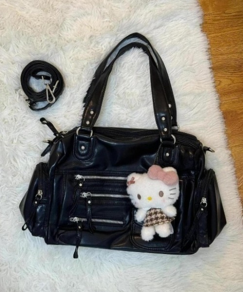 ショルダーバッグ バッグ 2WAY大容量マルチポケットショルダーバッグ