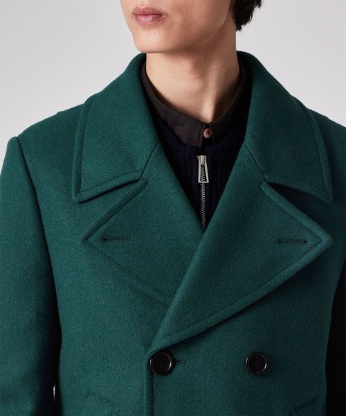 PS Paul Smith pコート ピーコート ブラッシュドメルトンツイル