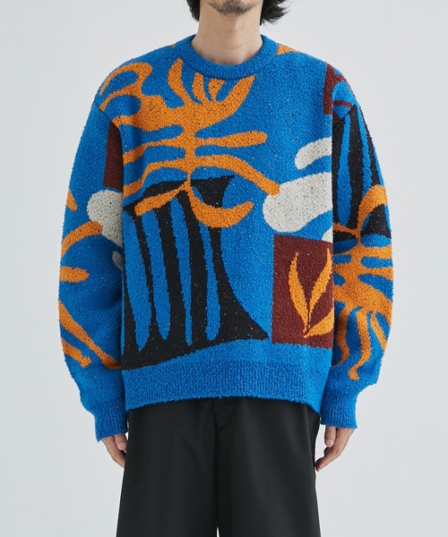 KHOKI（コッキ） ニット 【KHOKI / コッキ】Intarsia-knit jumper