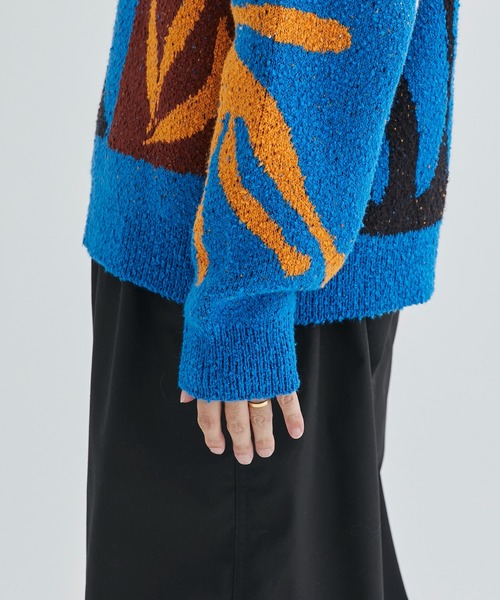 KHOKI（コッキ） ニット 【KHOKI / コッキ】Intarsia-knit jumper