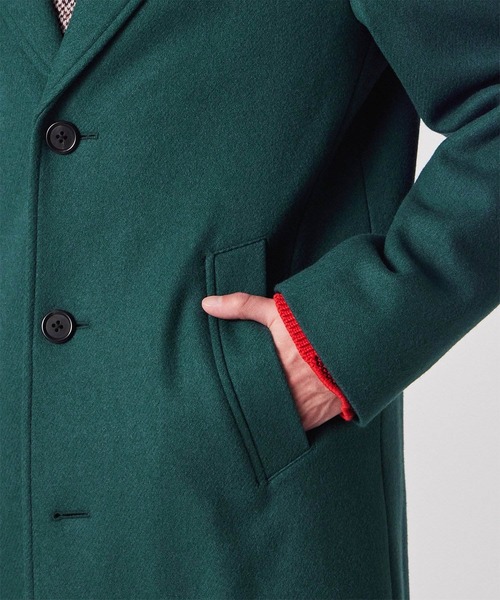 PS Paul Smith チェスターコート コート ブラッシュドメルトンツイル
