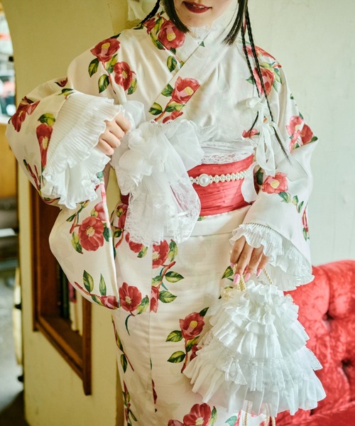 kutir（クティール） 浴衣 「クティールとレトロ」2WAY 浴衣セット