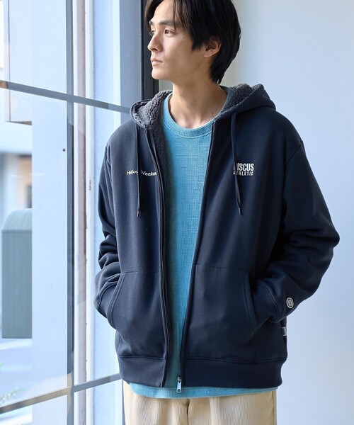 DISCUS パーカー DISCUS（ディスカス）別注裏ボアジップアップパーカー