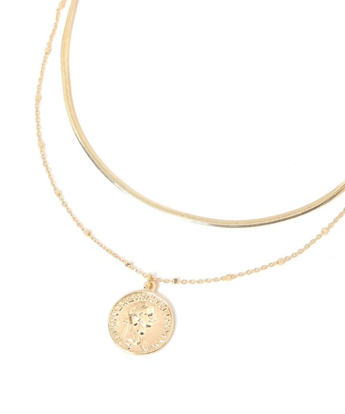 LOWRYS FARM（ローリーズファーム） ネックレス コイン2ホンセット