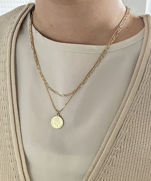 LOWRYS FARM（ローリーズファーム） ネックレス コイン2ホンセット