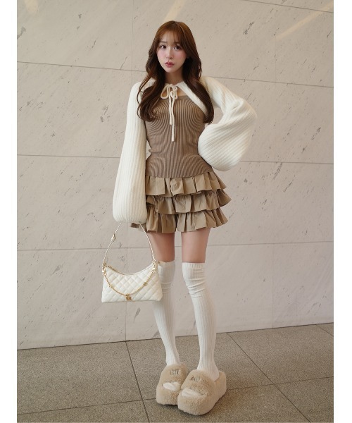 Darich（ダーリッチ） ワンピース ティアードフリルミニワンピース