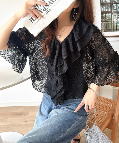 classicalelf（クラシカルエルフ） ブラウス シャツ レースの余韻に