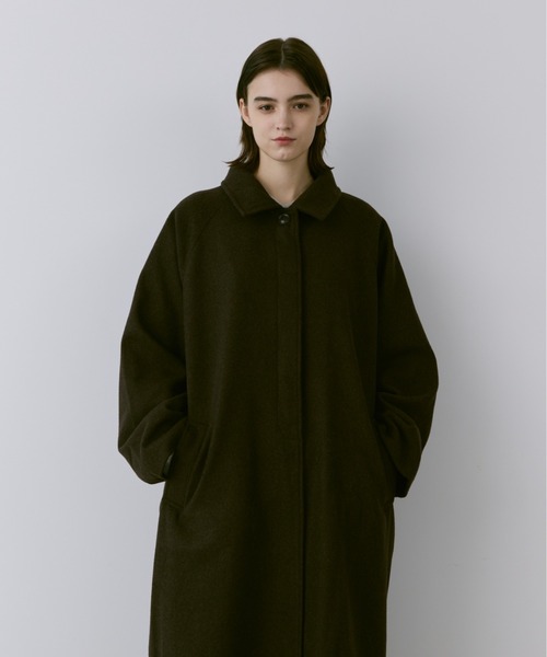 flaner ステンカラーコート LARGE ブラック レディース : ZOZOTOWN