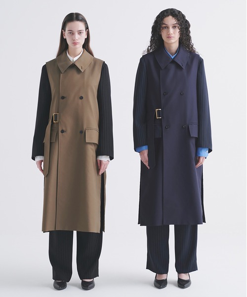 CULLNI（クルニ） チェスターコート コート Chambray Gabardine Tie