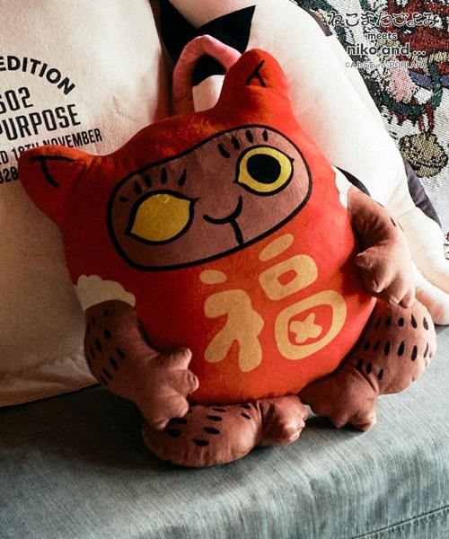 niko and…（ニコアンド） クッション クッションカバー 「ねこまたご