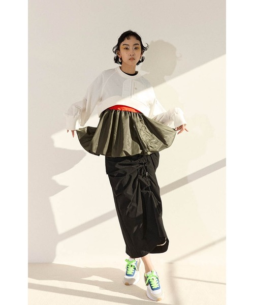 OMMO（オーエムエムオー） MA-1 DOCKING SHORT TOPS レディース