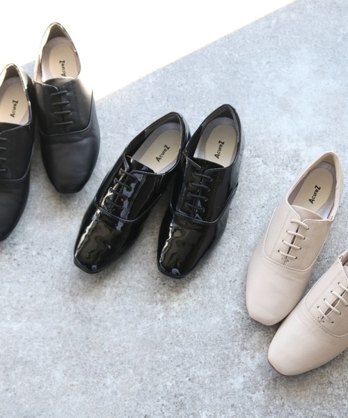 AcureZ（アキュアーズ） シューズ レースアップシューズ 3E／2cmヒール
