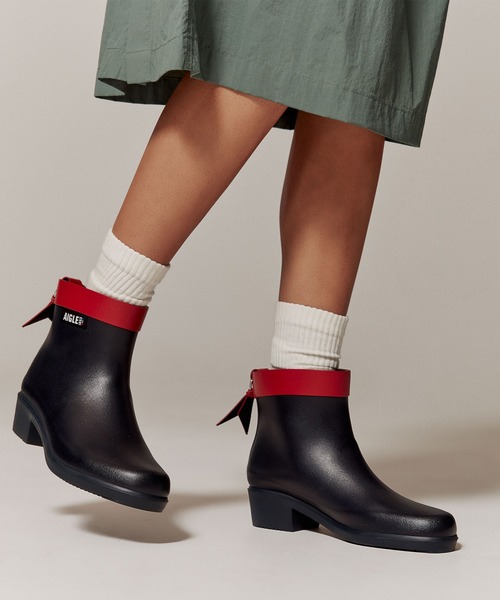 AIGLE（エーグル） ブーツ 防水 撥水 ミリカ ボッティロン ヒール付き