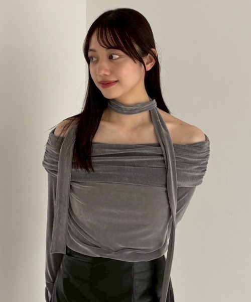 FRAY I.D（フレイ・アイディー） tシャツ オフショルフロッキー