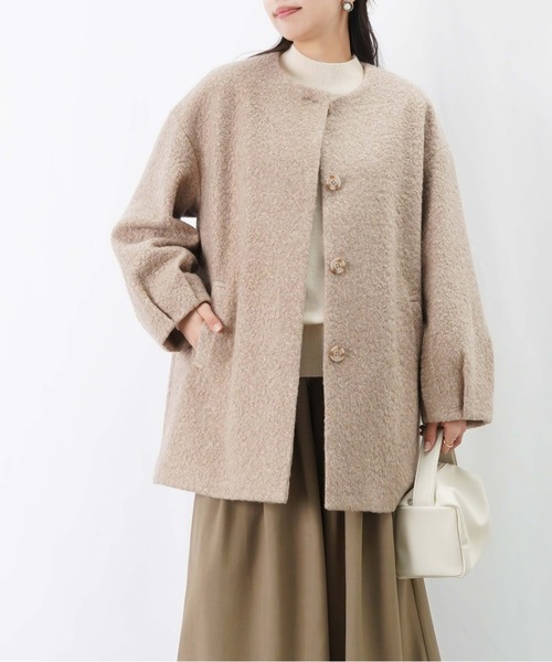 LADY LUCK LUCA（レディラックルカ） ノーカラーコート コート LC/LLL