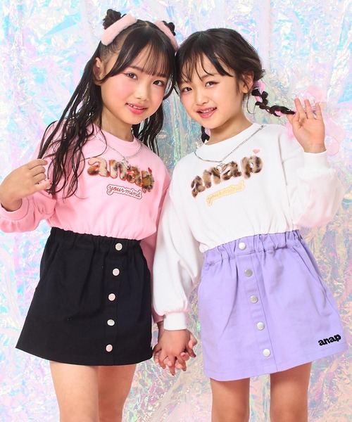ANAP kids（アナップキッズ） ワンピース チャーム付ツイルドッキング