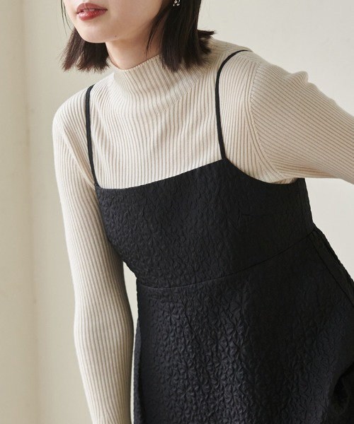 RANAN（ラナン） キャミソール ぽこぽこジャカードキャミブラウス