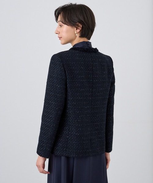 ANAYI（アナイ） ジャケット ノーカラージャケット ミックスツイード