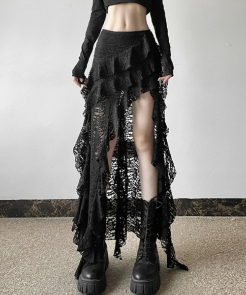 gossip!ロサンゼルス スカート 「Y2Kガーリー」ヴィンテージレース
