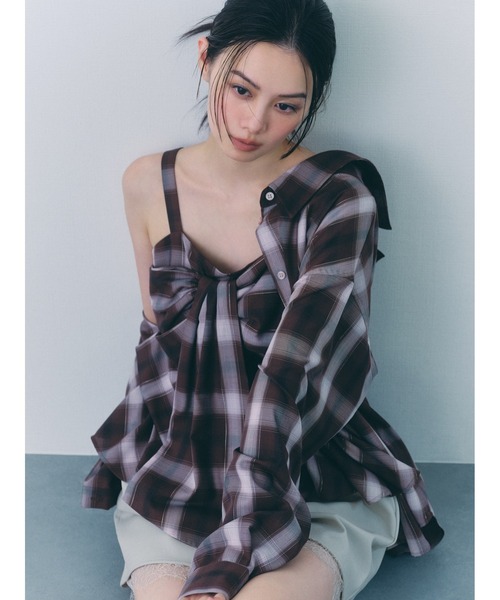 FRAY I.D（フレイ・アイディー） キャミソール オンブレラメチェック