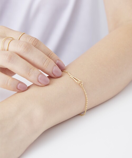 ete bijoux（エテ ビジュー） ブレスレット K18YG ドロー ブレスレット