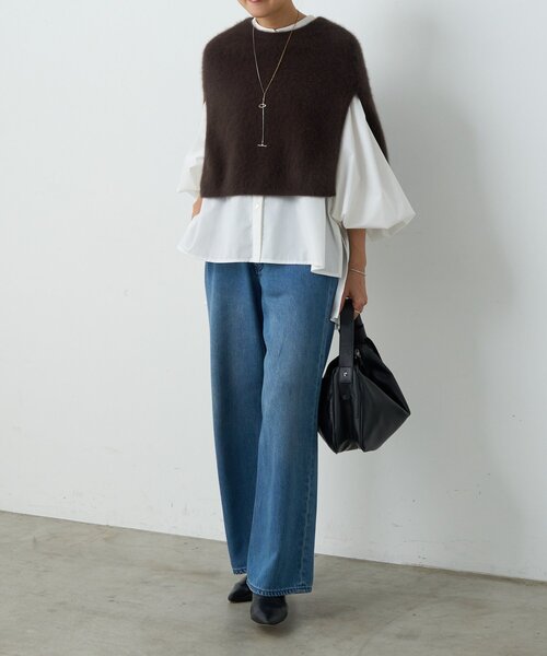 BEARDSLEY（ビアズリー） ニット セーター ファーニットポンチョ