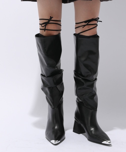 HARE（ハレ） ブーツ メタルラインロングブーツ(HARE) レディース