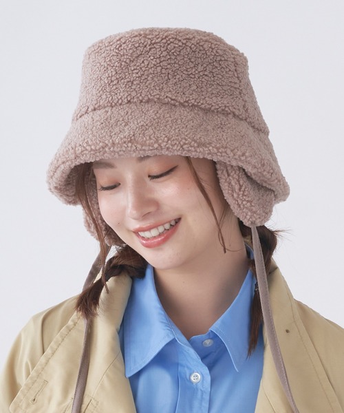estaa（エスタ） 帽子 ハット イヤーフラップ バケハ ボアハット