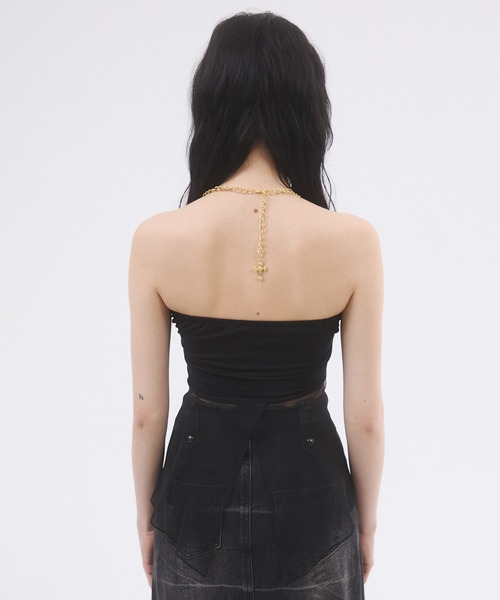 DAIYA（ダイヤ） tシャツ バックシアーレースアップキャミソール