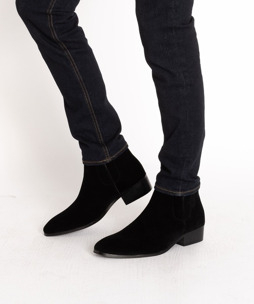 SVEC（シュベック） ブーツ アシンメトリー サイドゴア チェルシー