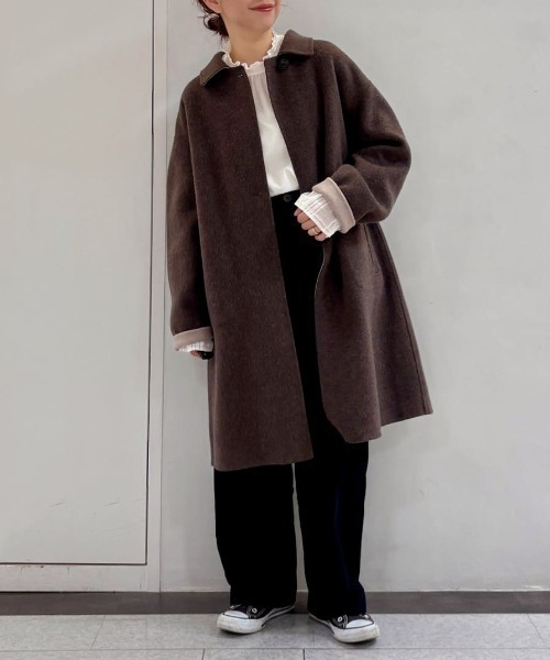 human woman（ヒューマンウーマン） ステンカラーコート コート