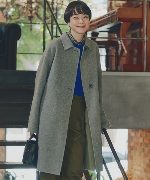 human woman（ヒューマンウーマン） ステンカラーコート コート