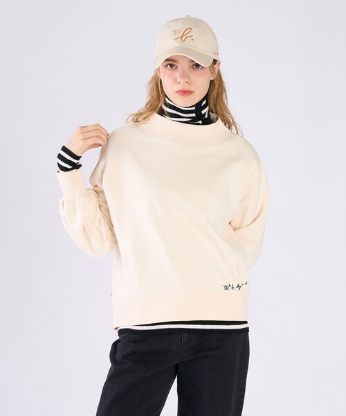 To b. by agnes トレーナー スウェット WEB限定 ロゴ コットン