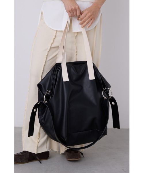 un/neu トートバッグ コンビソフトレザースーパービッグバッグ / BIG