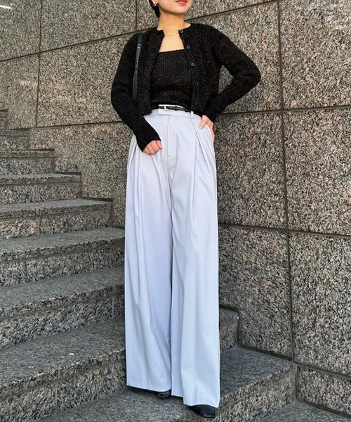 anuans（アニュアンス） ニット セーター ラメニットアンサンブル