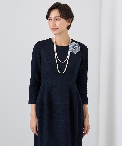 ANAYI（アナイ） ワンピース ツイードジャージーコクーン ワンピース