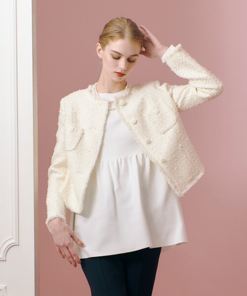 LOULOU WILLOUGHBY（ルルウィルビー） ジャケット ノーカラー