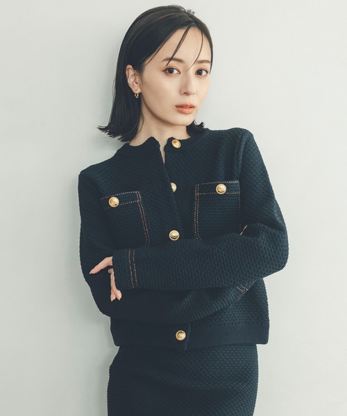 anuans（アニュアンス） ジャケット ノーカラージャケット ノーカラー