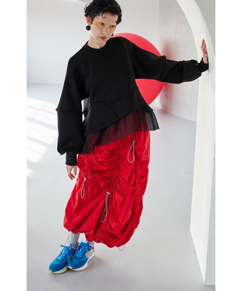 トップス OMMO MESH DOCKING WAVE TOP OMMO ONLINE STORE / MESH