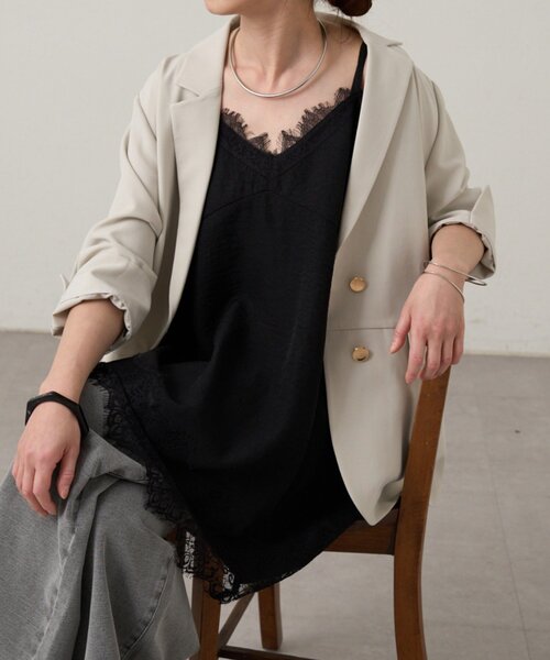 Omekashi（オメカシ） キャミソール レースキャミチュニック