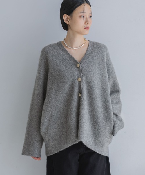 A part by（アパートバイ） カーディガン CNラクーンコンVカーディガン