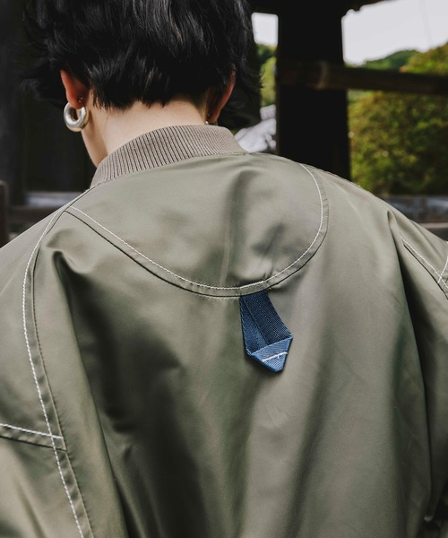 OMMO（オーエムエムオー） ma1 ma-1 SLEEVE BOA SHORT MA-1 レディース