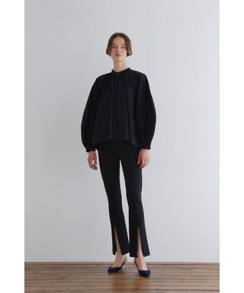 LE PHIL（ル フィル） ブラウス シャツ SOLOTEXブロードノーカラー