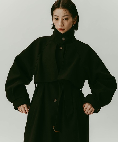 andme（アンドミー） ステンカラーコート コート 「新色追加」ベルト