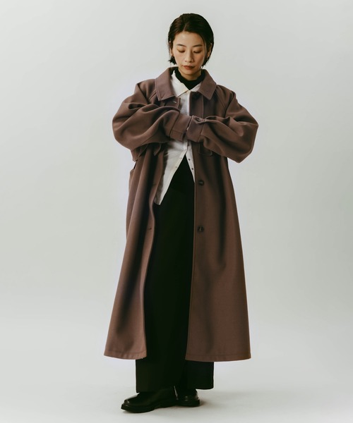 andme（アンドミー） ステンカラーコート コート 「新色追加」ベルト